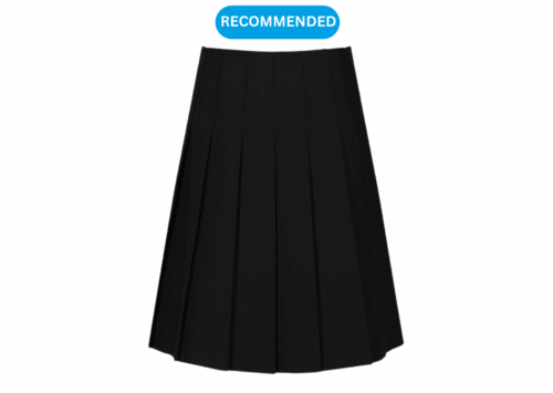 Girls Black Pleated School Skirt Product Image