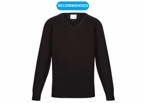 South Wolds – Black Unisex V-Neck Jumper Product Image